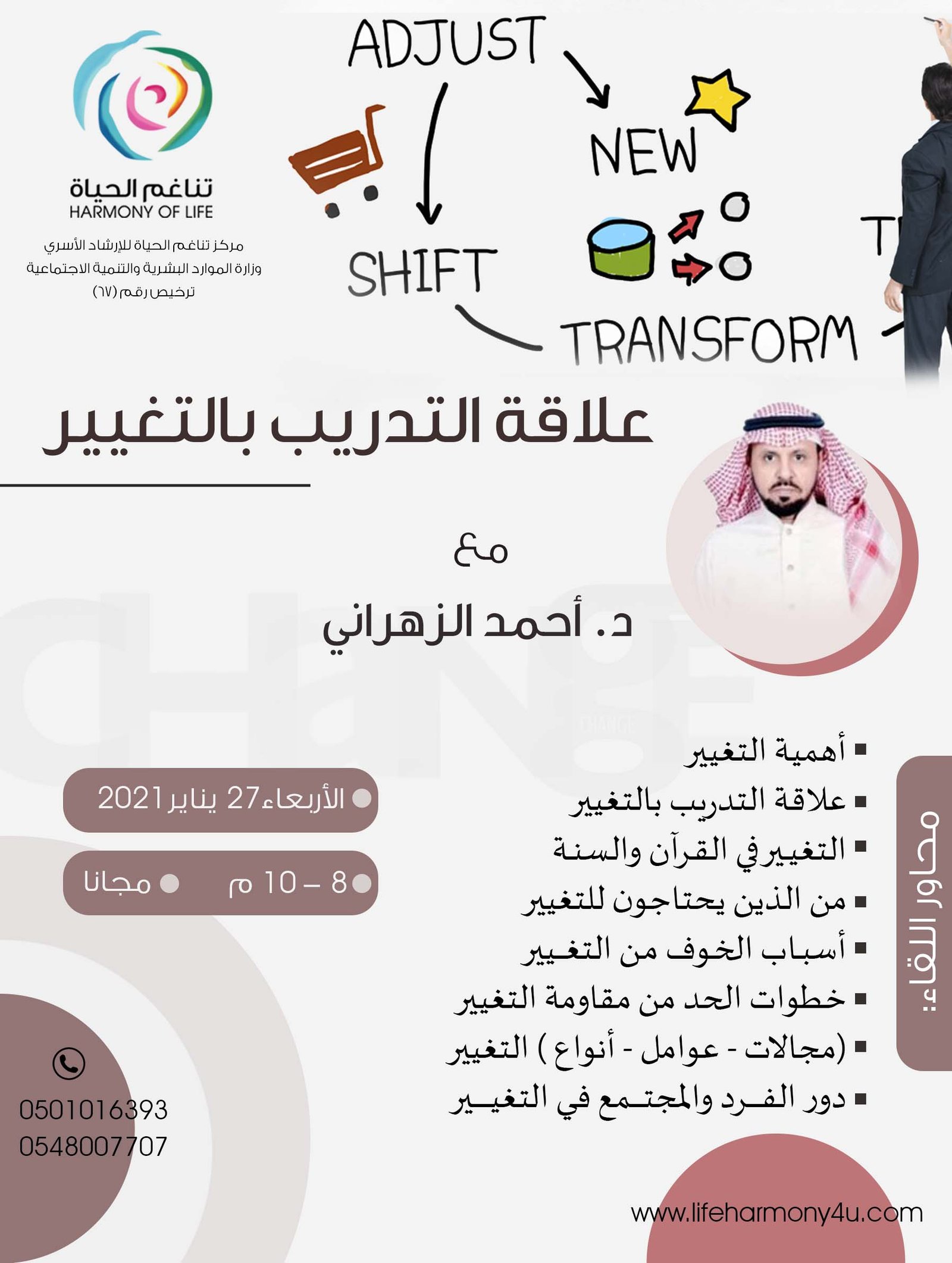علاقة التدريب بالتغيير